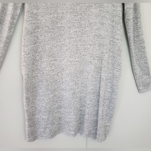Aritzia Wilfred Free Gray Gail V-Neck Sweater Mini Dress - Picture 9 of 12